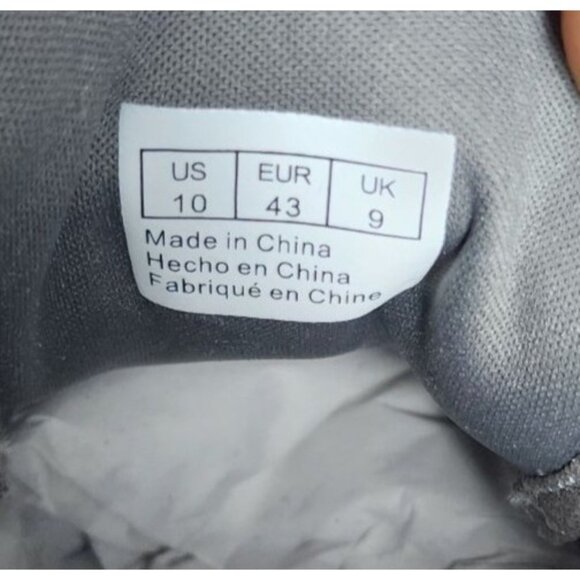 M Chaps Grey Canvas Lace-Up Low Cut Dress/Casual Shoes – Size 10 Versatile Men's - Picture 4 of 11